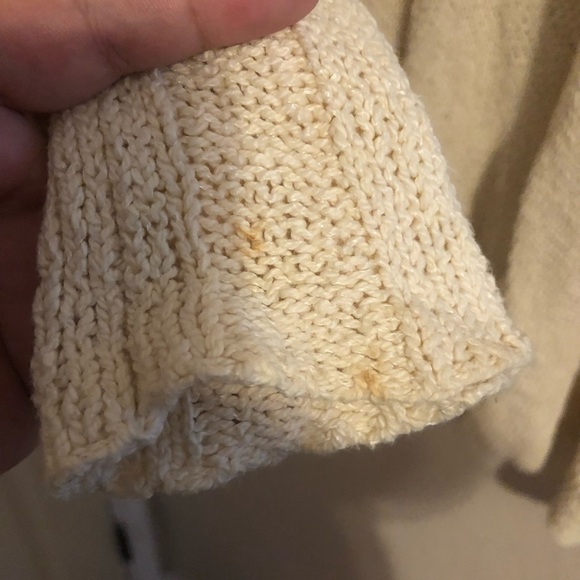 Free People sweater oversized knit sweater cardigan xs boho - Picture 4 of 12